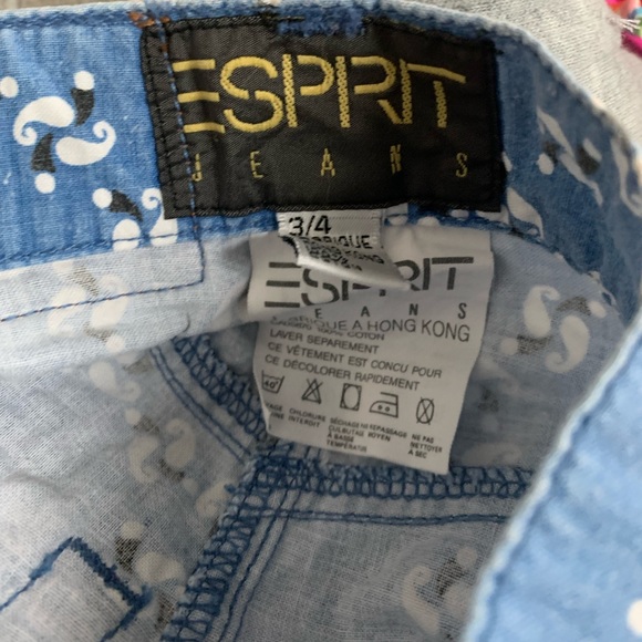 Esprit Printed Jean Skirt Vintage - Picture 7 of 14